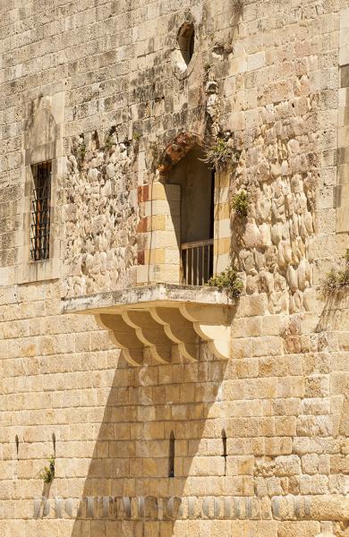 Balcone, piazza, Deir Al Qamar, fotografia, Libano, villaggio