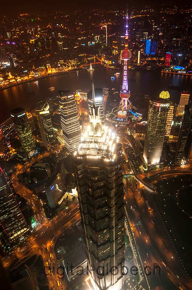 Shanghai, fotografia, skyline