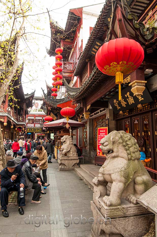Shanghai, città vecchia, fotografia, Cina