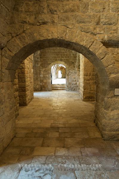 Portale, colonnato, castello, Beit Al Dine, Libano, fotografia
