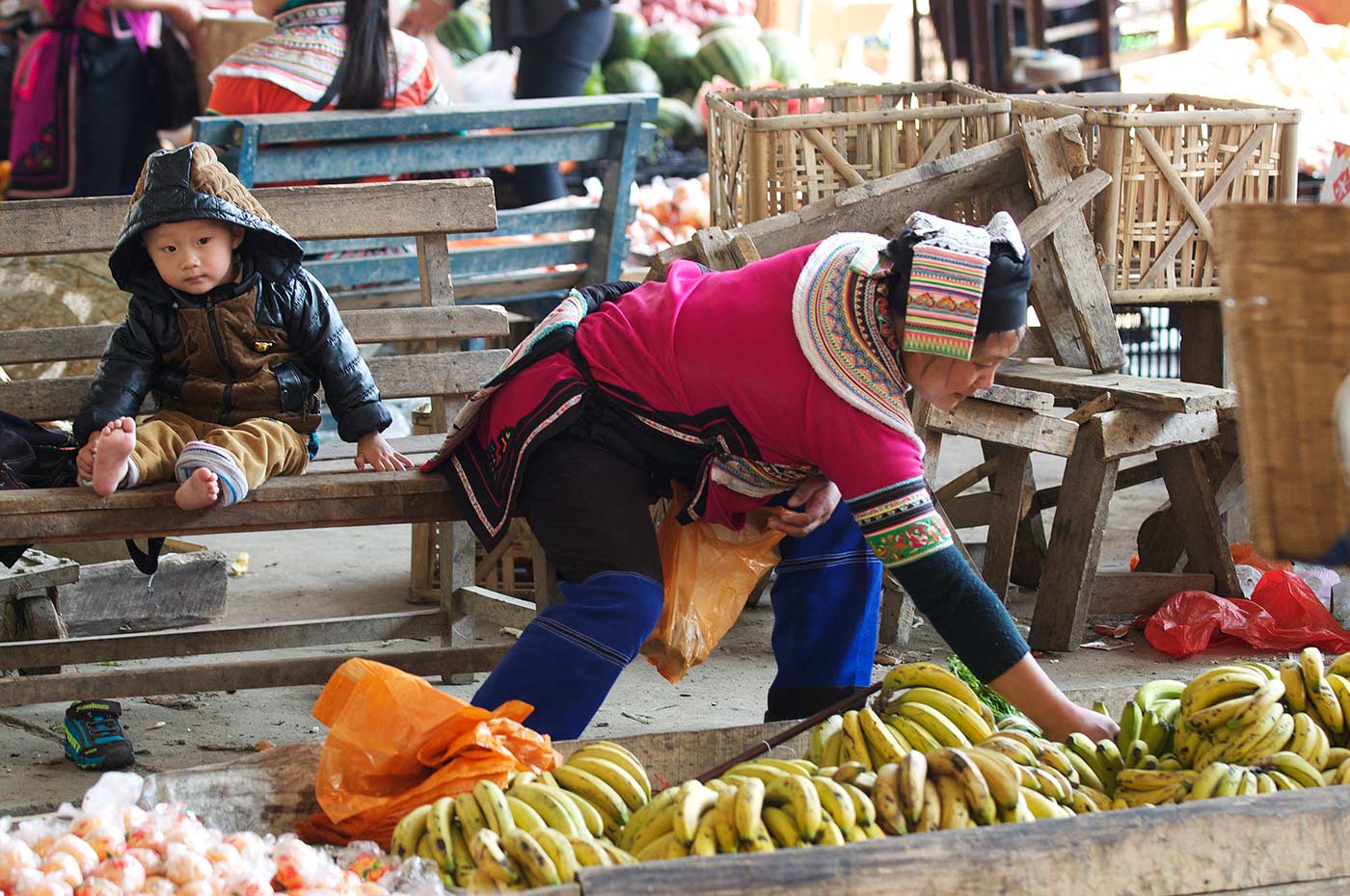 Yunnan, Yuanyang, fotografia, faccia, volto, gente