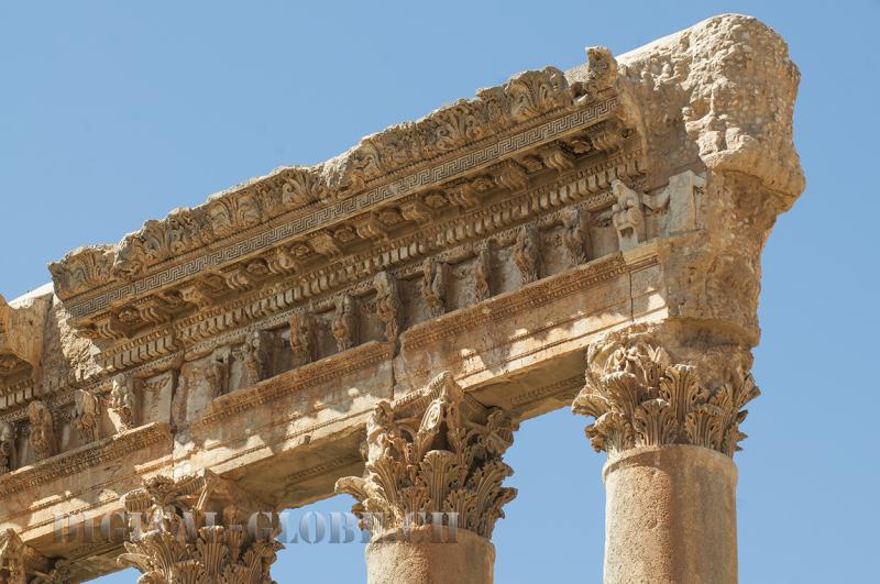 Colonna, romana, Libano, Baalbek, fotografia