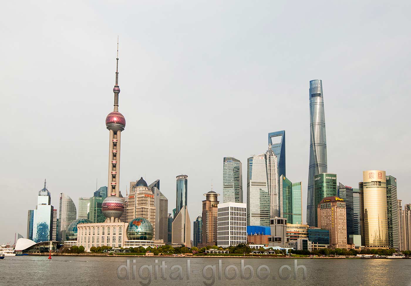 Shanghai, fotografia, skyline