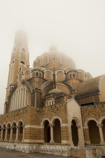 Nebbia, Byblos, San Giovanni, chiesa, Libano, fotografia