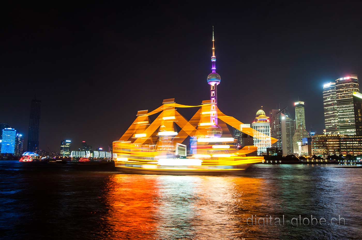 luci, Shanghai, fotografia