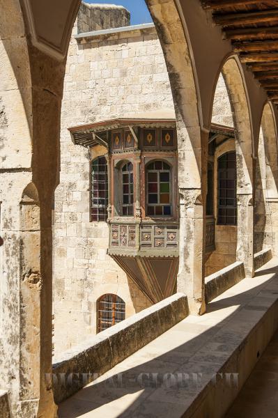 Loggia, Beit Al Dine, Libano, fotografia, castello
