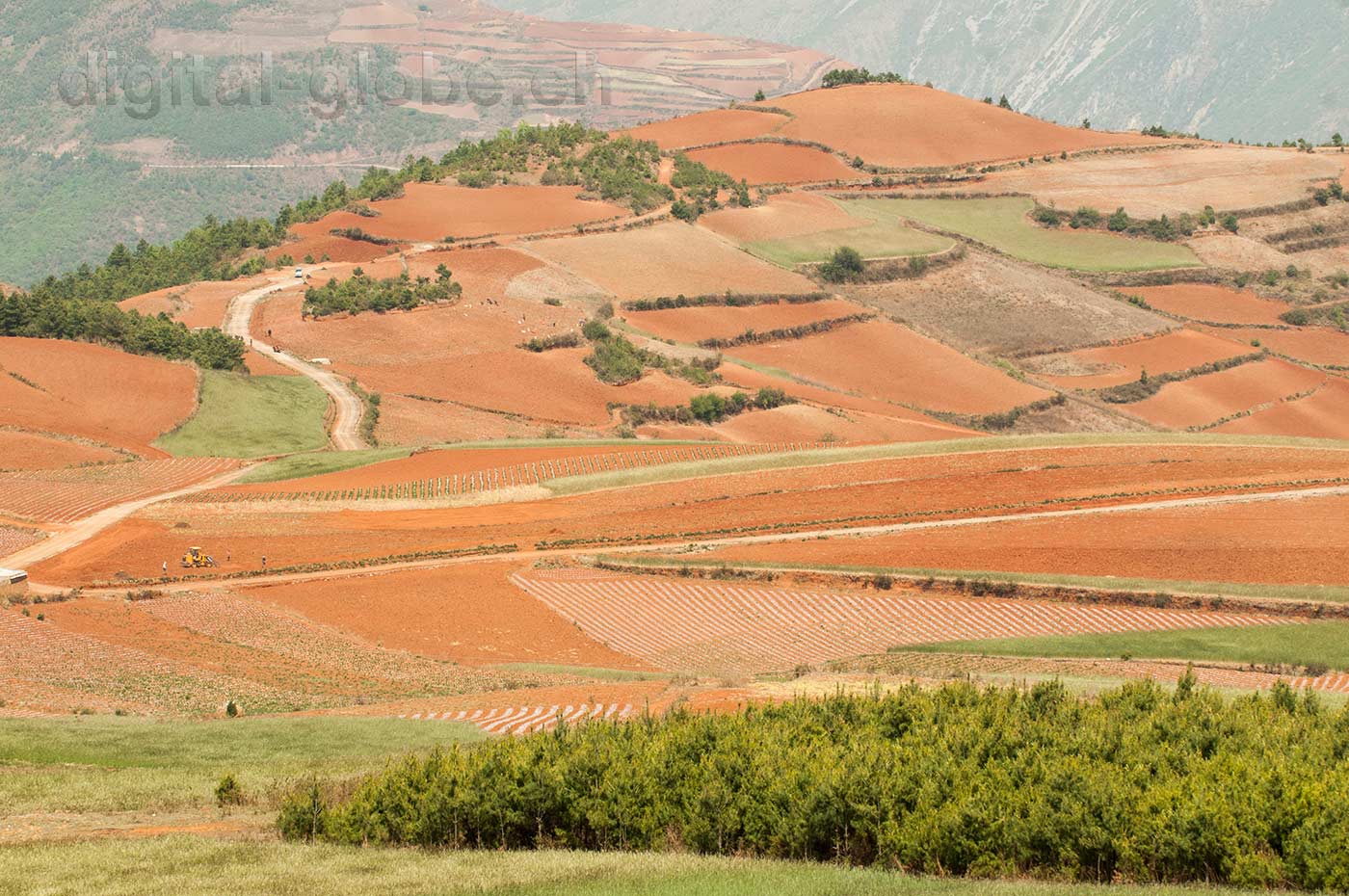 Red lands, Yunan, Luoxiagou Valley, Cina, fotografia