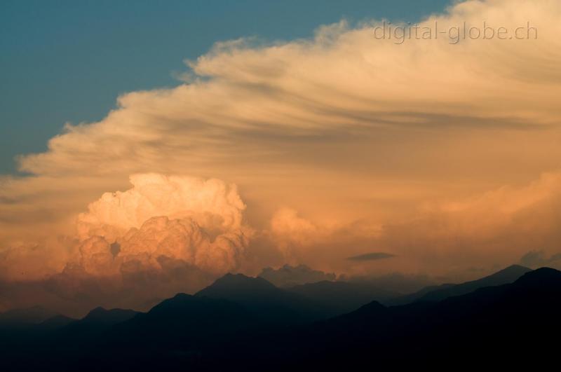 Temporale, tramonto, fotografia