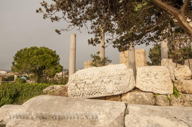 Byblos, Libano, reperti archeologici, fotografia