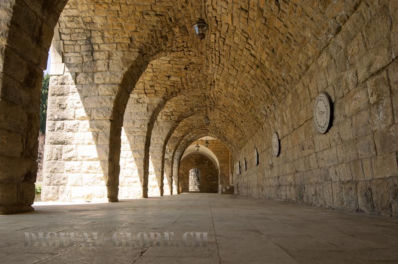 Museo, castello, Beit Al Dine, colonnato, fotografia, Libano
