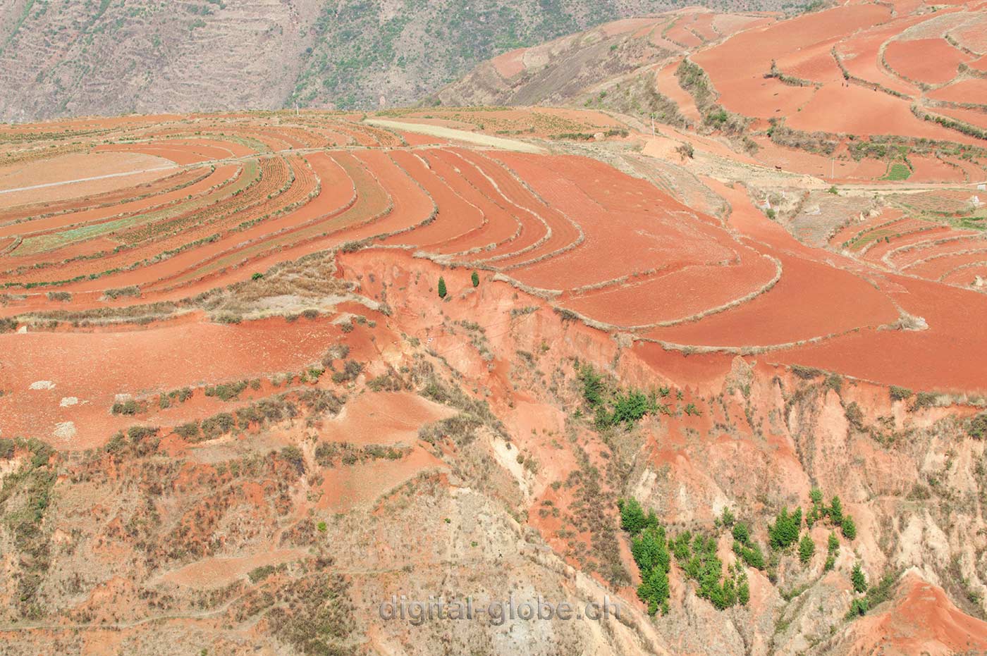 Red lands, Yunan, Luoxiagou Valley, Cina, fotografia